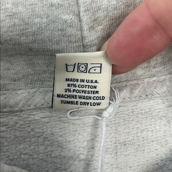 NWT Sporty & Rich Rizzoli Hoodie Heathered Gray Size Large Health Club Graphic - Picture 7 of 11